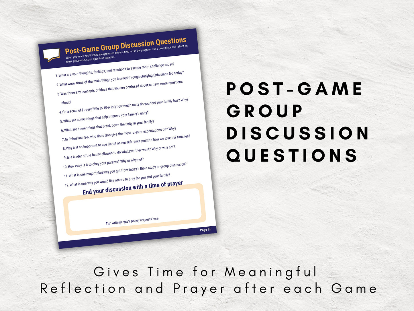 Finding the Key to Family Unity | Ephesians Bible Study Escape Room | KJV | Fun Escape Room Kit for Teens & Adults | Unlock the Vault