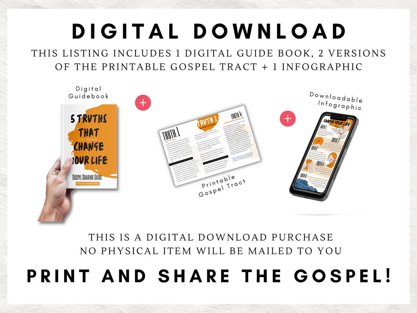 Share the Good News Toolkit | Gospel Tract for Teens and Adults | Gospel Sharing Guide | Christian Evangelism Kit | Digital Download