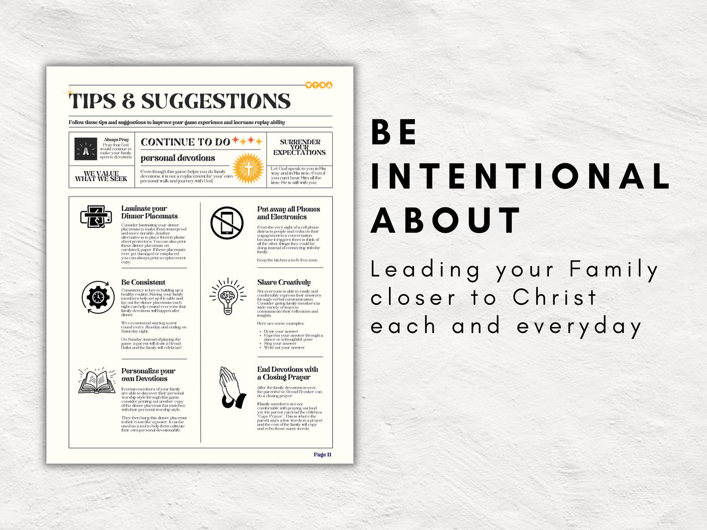 Family Dinner Devotions Game | Explore 9 Unique Worship Styles | Christian Worship and Devotional Game | Family Altar | Printable Game