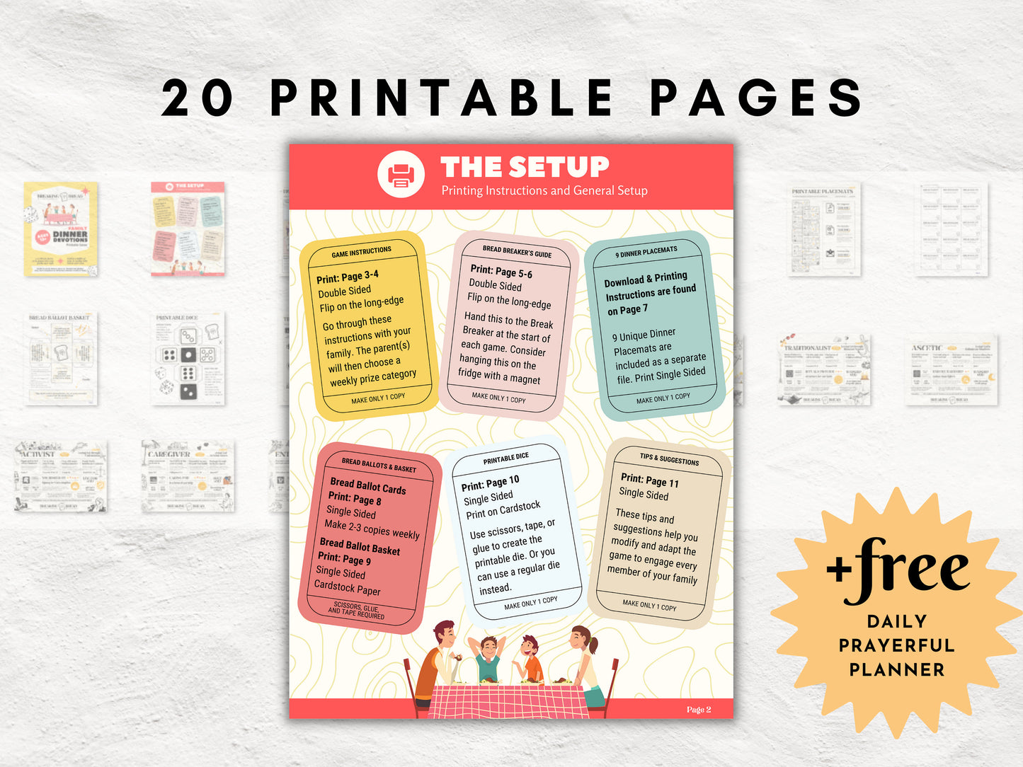 Family Dinner Devotions Game | Explore 9 Unique Worship Styles | Christian Worship and Devotional Game | Family Altar | Printable Game