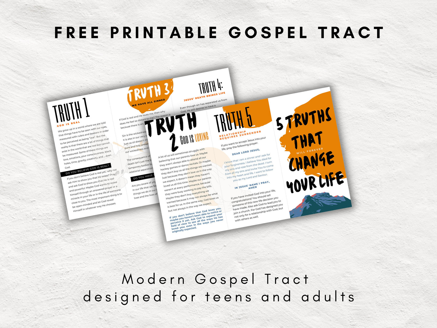 The 5 Steps of the Gospel | Scavenger Hunt Kit | Gospel of Salvation Tract | Church and Youth Ministry Game | Church Gospel Tract