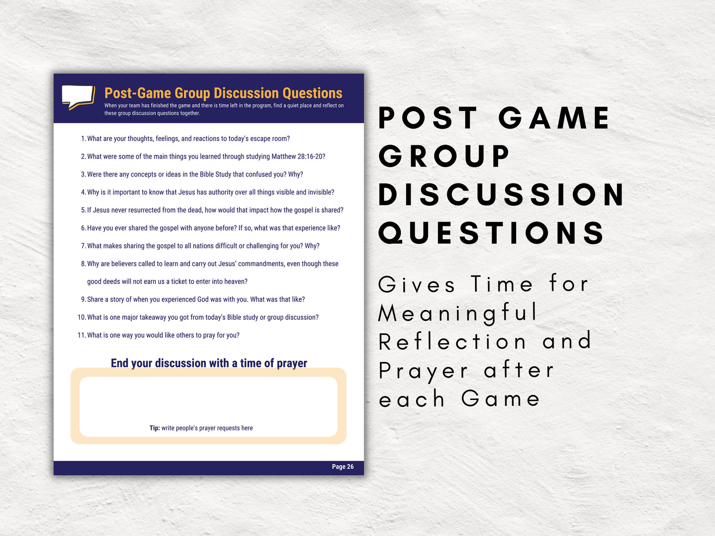 KJV | Bible Study Escape Room Quest | Matthew 28 | Unlocking the Great Commission | Interactive Printable Kit for Christian Teens & Adults