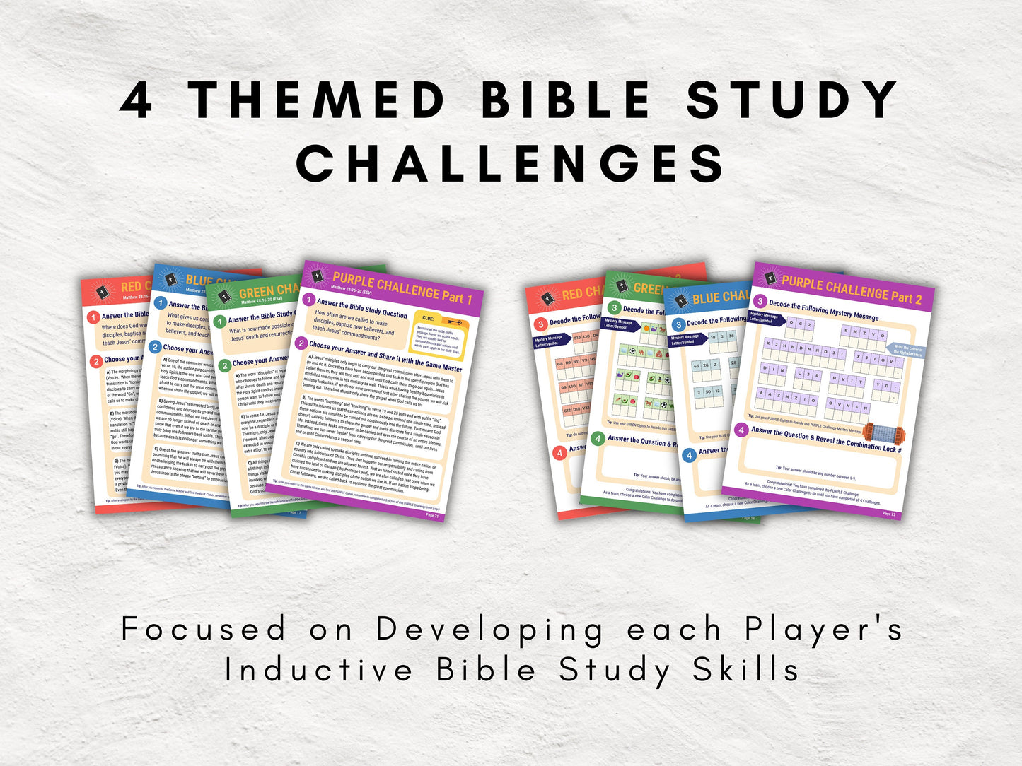 Bible Study Escape Room Quest | Matthew 28 | Unlocking the Great Commission | Interactive Printable Game Kit for Christian Teens & Adults