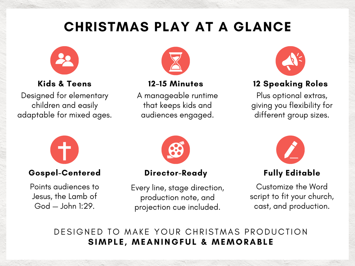 Looking for the Perfect Lamb | Complete Christian Christmas Play Kit