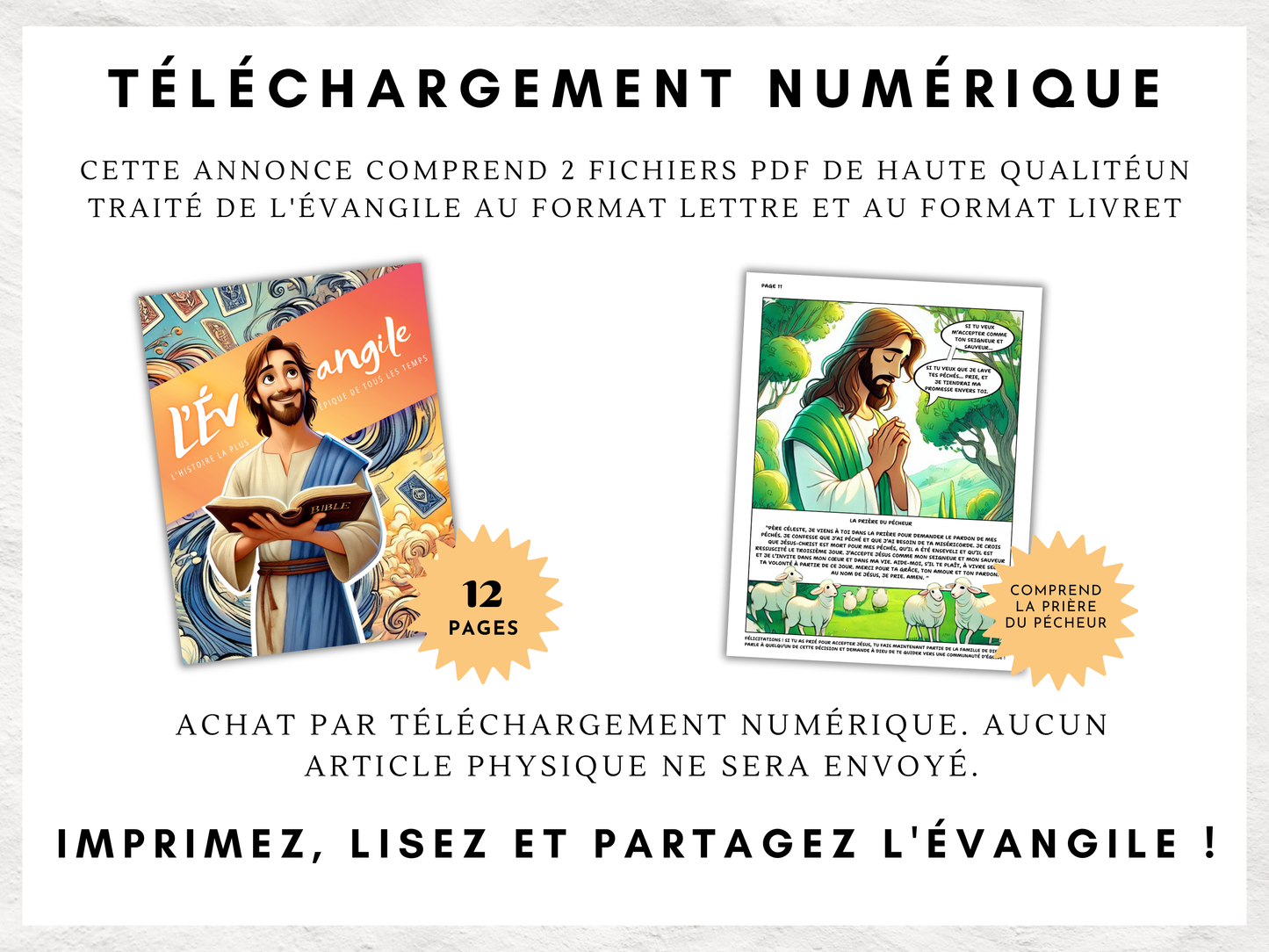 Traité BD Évangile à imprimer. Menez les enfants à Christ avec assurance. Outil d’évangélisation fun et téléchargeable pour tout âge.