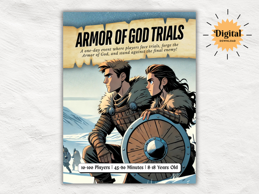 Armor of God Game for Kids Church | Christian Youth Group Game | VBS Activity | Bible Lesson Game | Trunk or Treat Alternative Church Event