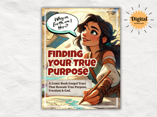 Printable Christian Comic Book Gospel Tract for Kids & Teens | Salvation Plan | Letter + Booklet Format | Heart and Hyssop