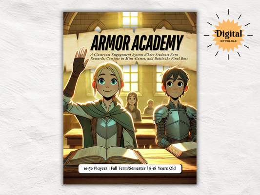Armor Academy Christian Classroom Game Bundle | Armor of God Reward System | 324 Trading Cards + 324 Mini Games | VBS & Sunday School Game