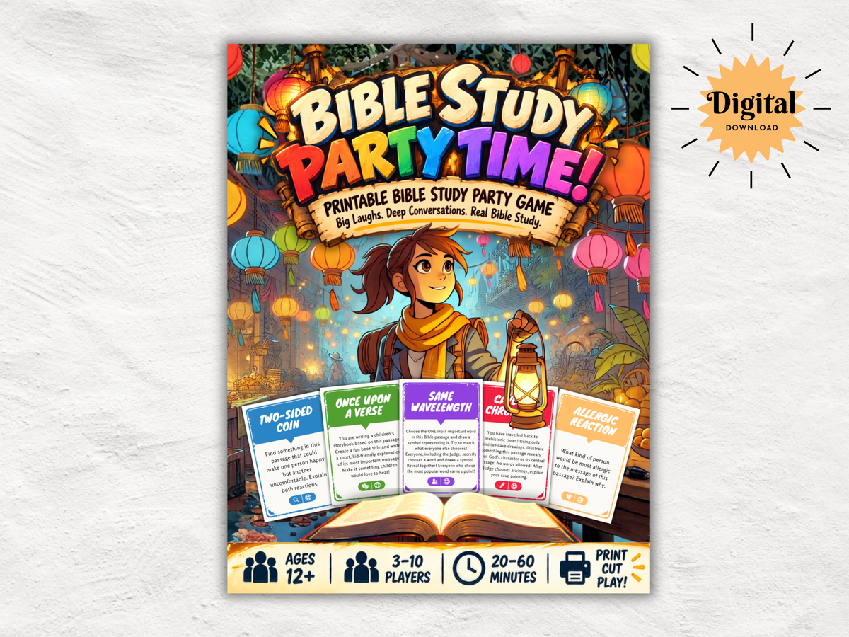 Bible Study Party Time! – Printable Bible Study Card Game
