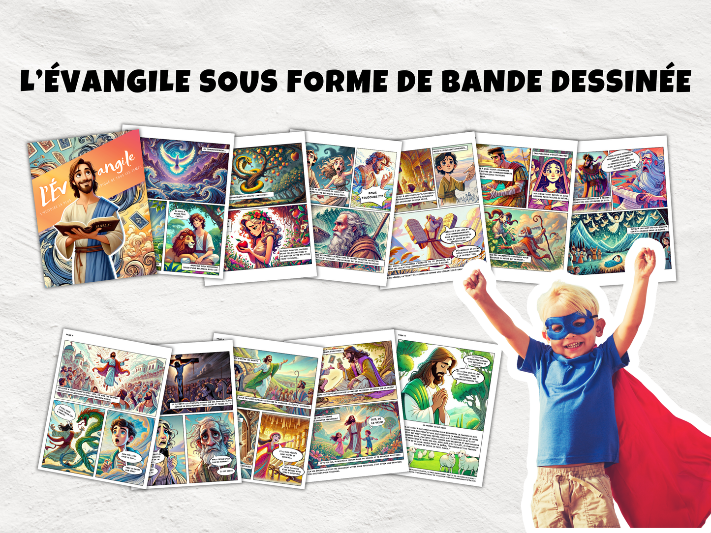 Traité BD Évangile à imprimer. Menez les enfants à Christ avec assurance. Outil d’évangélisation fun et téléchargeable pour tout âge.