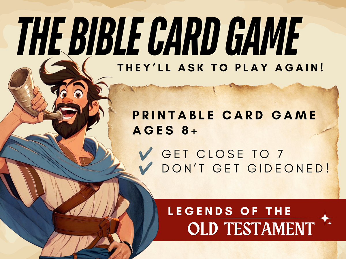 Printable Bible Card Game for Kids & Teens, Christian Family Game, Sunday School Youth Group Game, Old Testament Homeschool Game PDF