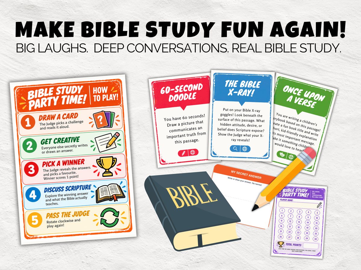 Bible Study Party Time! – Printable Bible Study Card Game