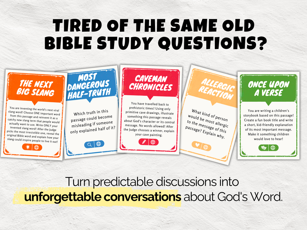 Bible Study Party Time! – Printable Bible Study Card Game