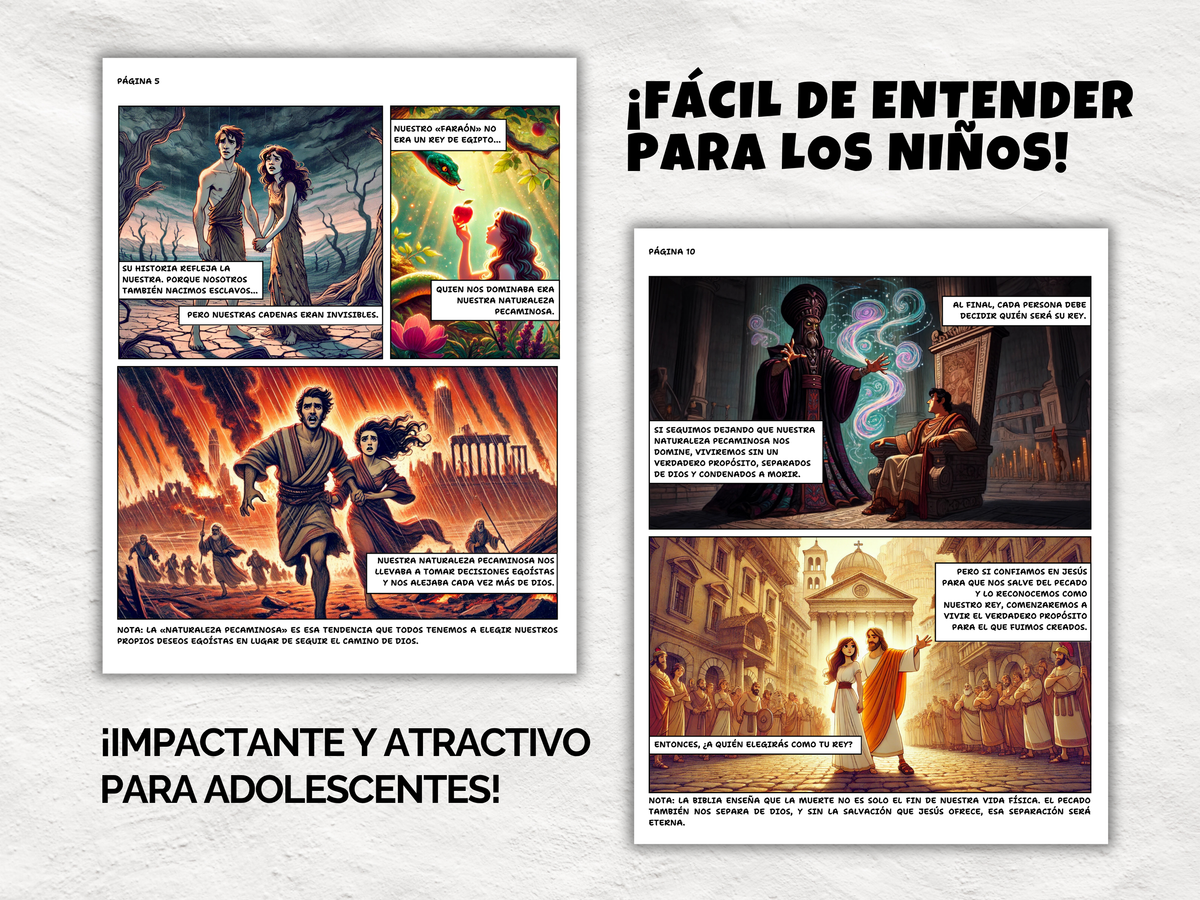Folleto Evangelístico Cristiano en Cómic para Niños y Adolescentes (PDF Imprimible)