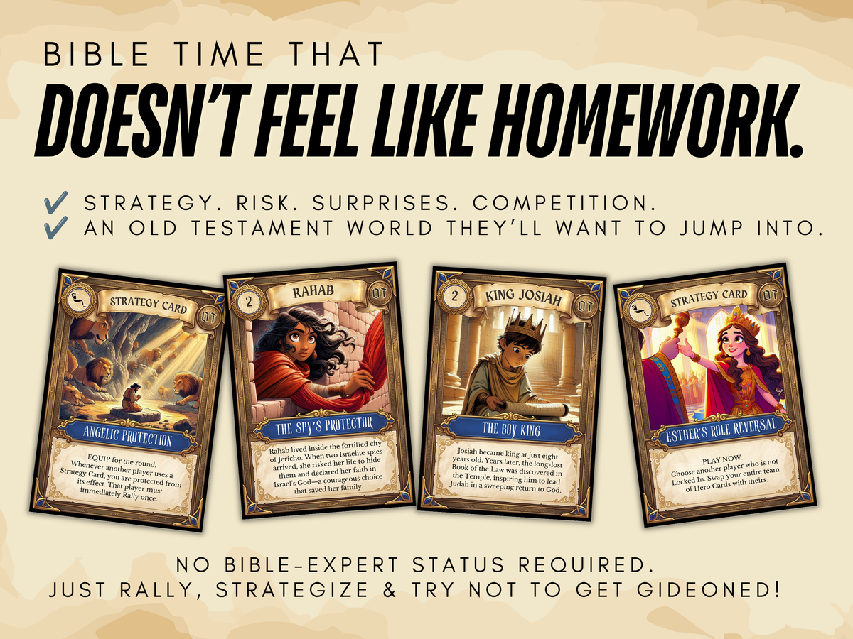Printable Bible Card Game for Kids & Teens, Christian Family Game, Sunday School Youth Group Game, Old Testament Homeschool Game PDF