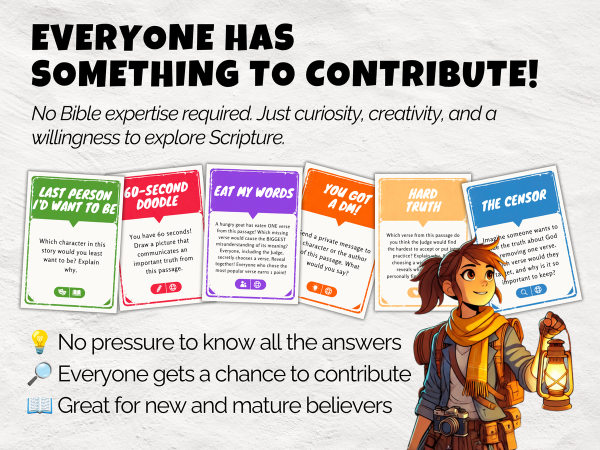 Bible Study Party Time! – Printable Bible Study Card Game