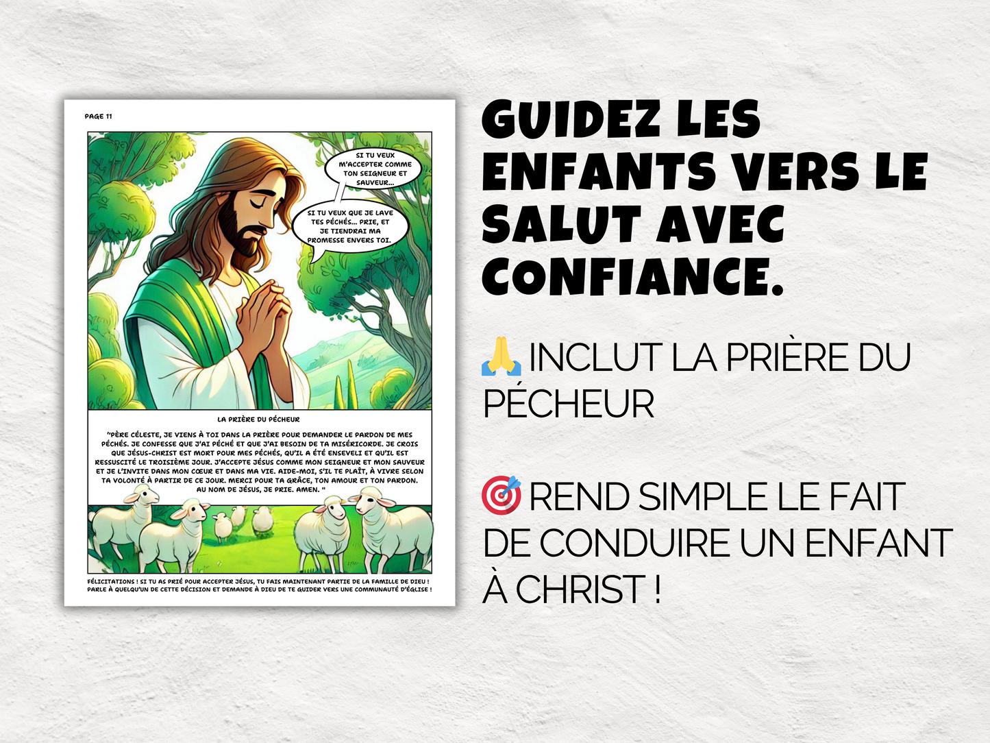 Traité BD Évangile à imprimer. Menez les enfants à Christ avec assurance. Outil d’évangélisation fun et téléchargeable pour tout âge.