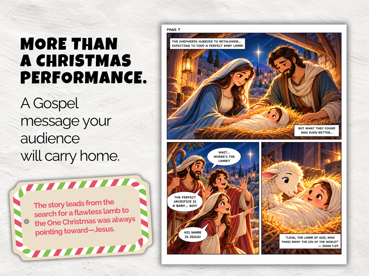Looking for the Perfect Lamb | Complete Christian Christmas Play Kit
