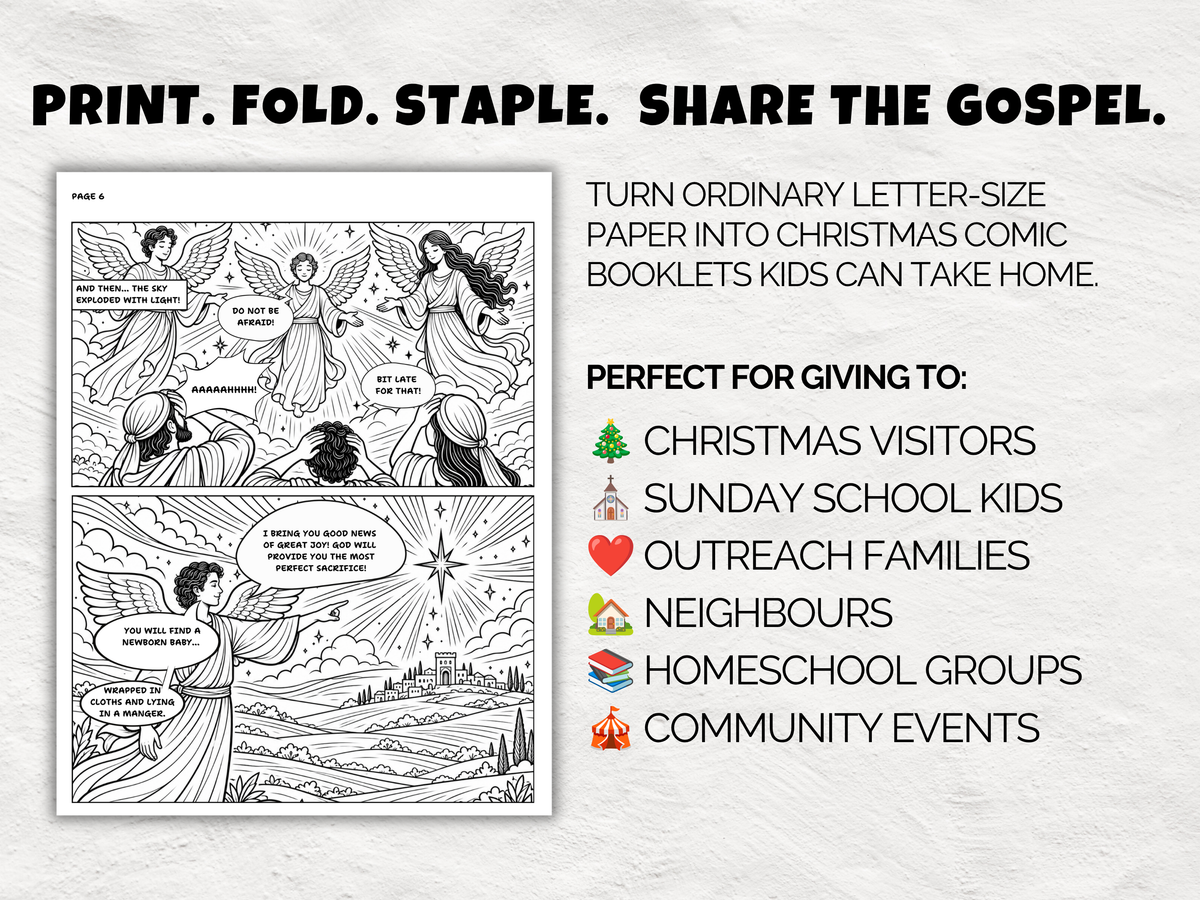 Looking for the Perfect Lamb — Christmas Comic & Coloring Book Bundle