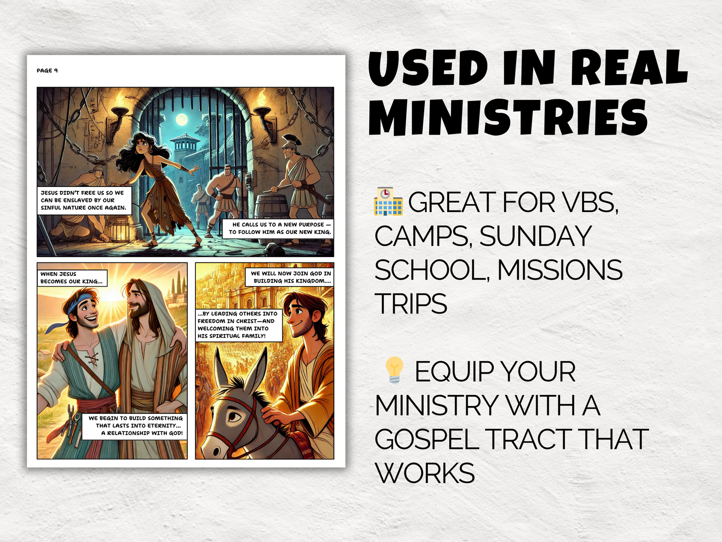 Printable Christian Comic Book Gospel Tract for Kids & Teens | Salvation Plan | Letter + Booklet Format | Heart and Hyssop
