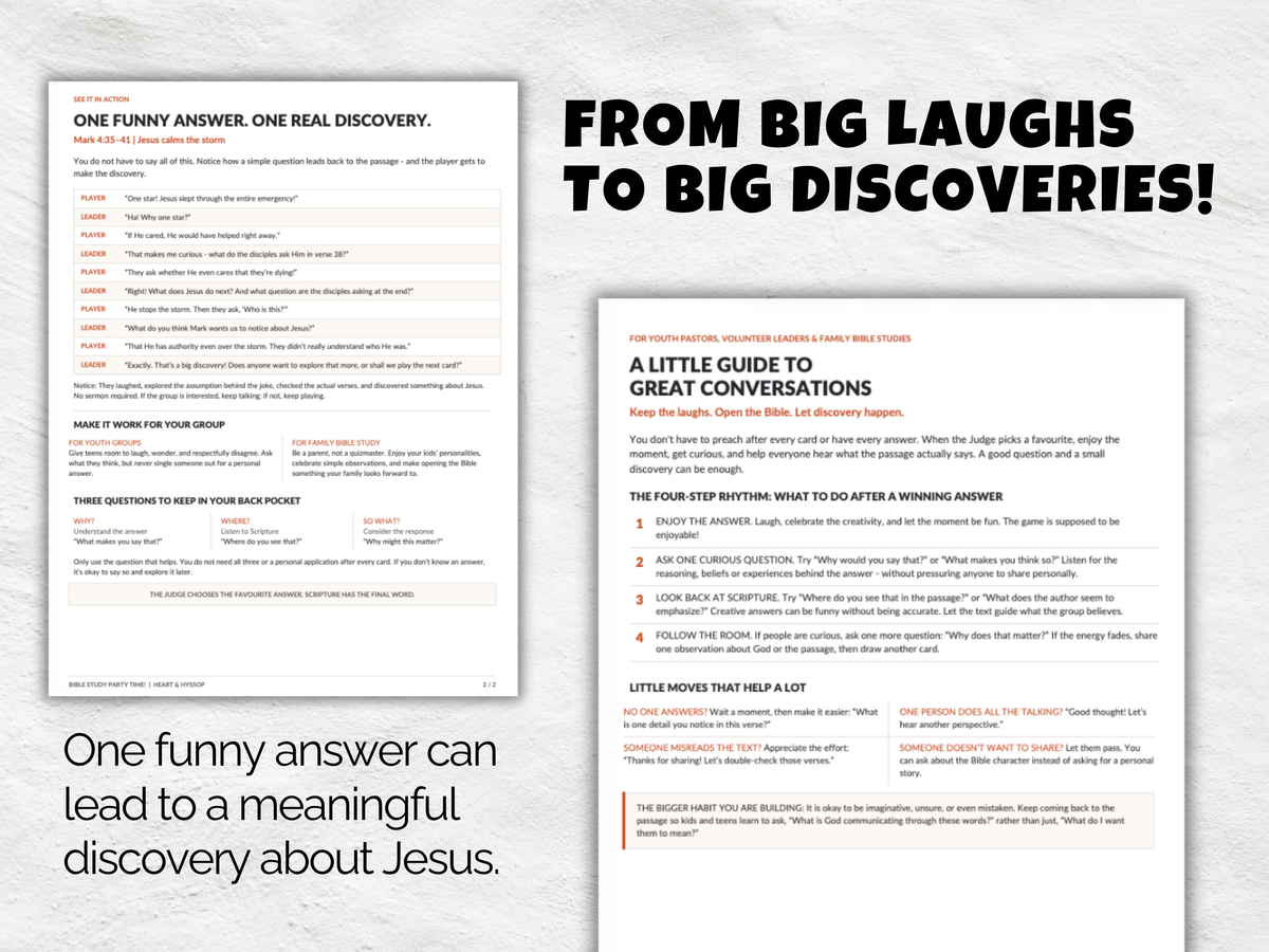 Bible Study Party Time! – Printable Bible Study Card Game