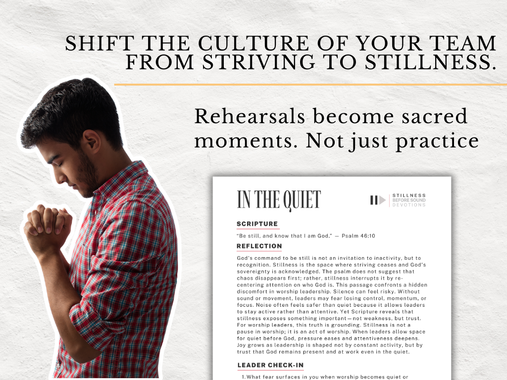 52-Week Worship Devotionals for Worship Leaders | No-Prep Team Devos | Spiritual Formation | Worship Ministry Digital Download