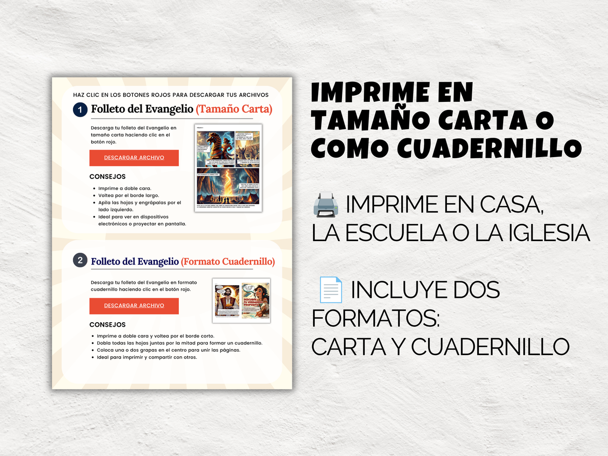 Folleto Evangelístico Cristiano en Cómic para Niños y Adolescentes (PDF Imprimible)