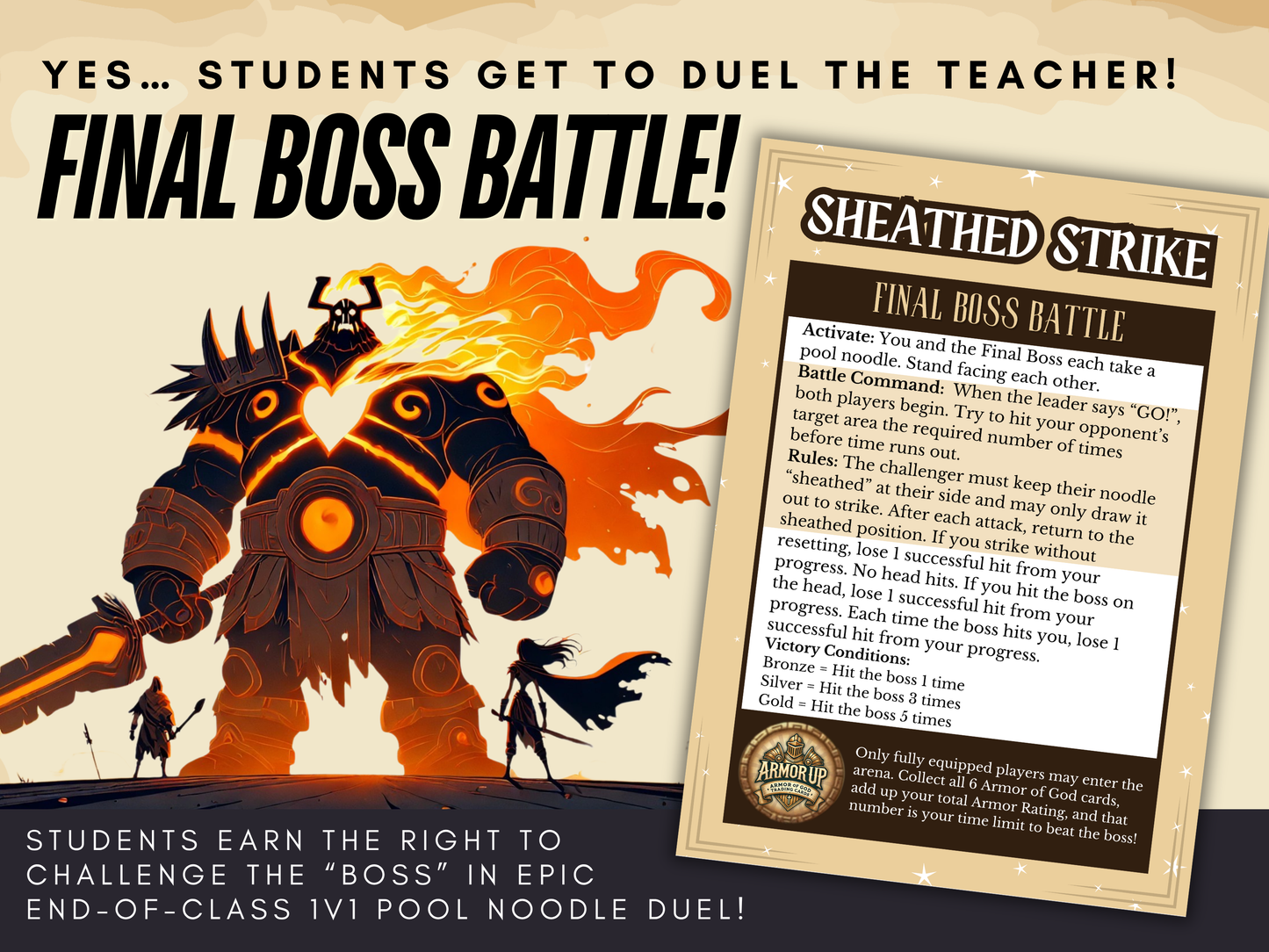 Armor Academy Christian Classroom Game Bundle | Armor of God Reward System | 324 Trading Cards + 324 Mini Games | VBS & Sunday School Game