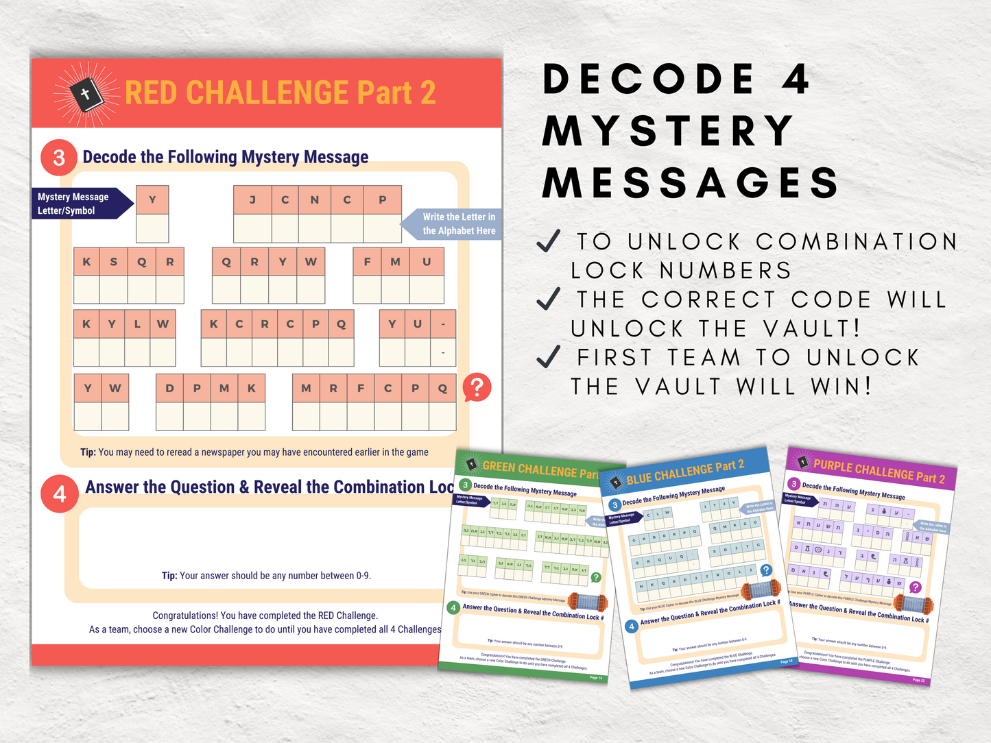 Luke 17: Thankfulness Bible Study Escape Room (ESV & KJV) | Youth Group Game | Printable Church Activity | Christian Family Fellowship Game