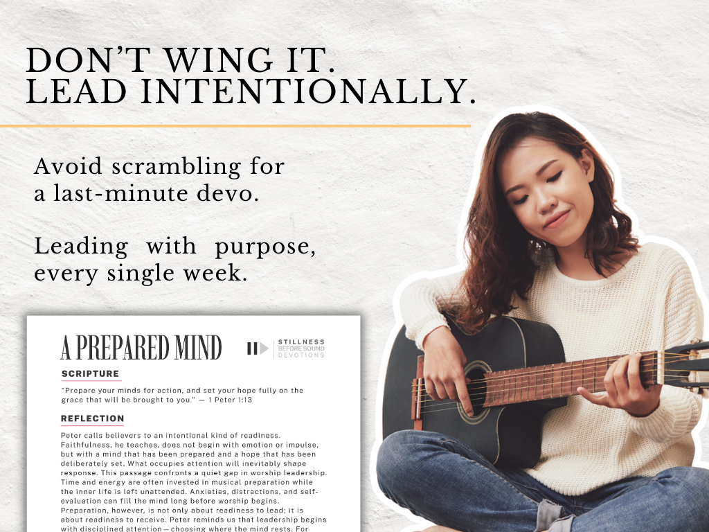 52-Week Worship Devotionals for Worship Leaders | No-Prep Team Devos | Spiritual Formation | Worship Ministry Digital Download