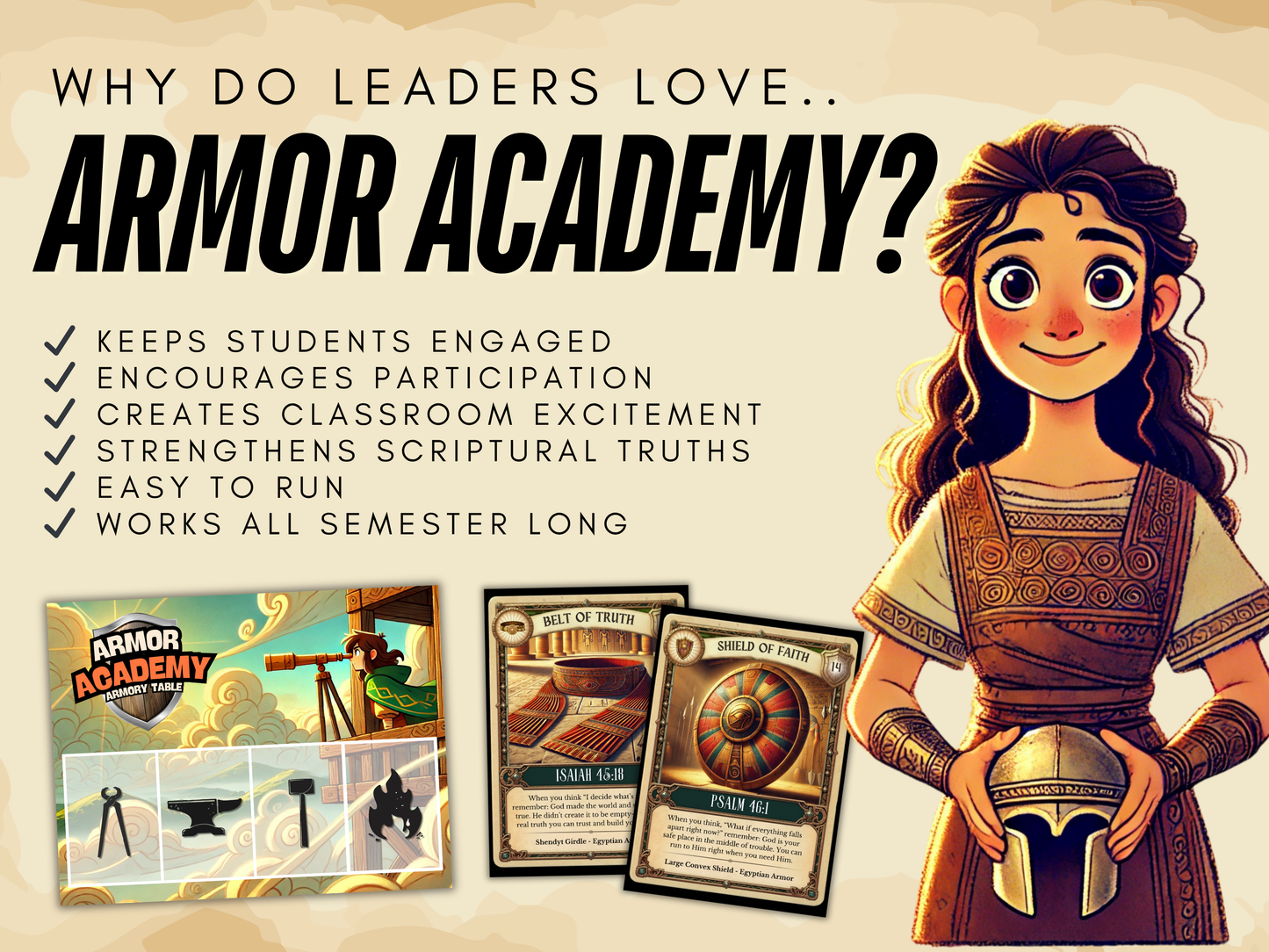 Armor Academy Christian Classroom Game Bundle | Armor of God Reward System | 324 Trading Cards + 324 Mini Games | VBS & Sunday School Game