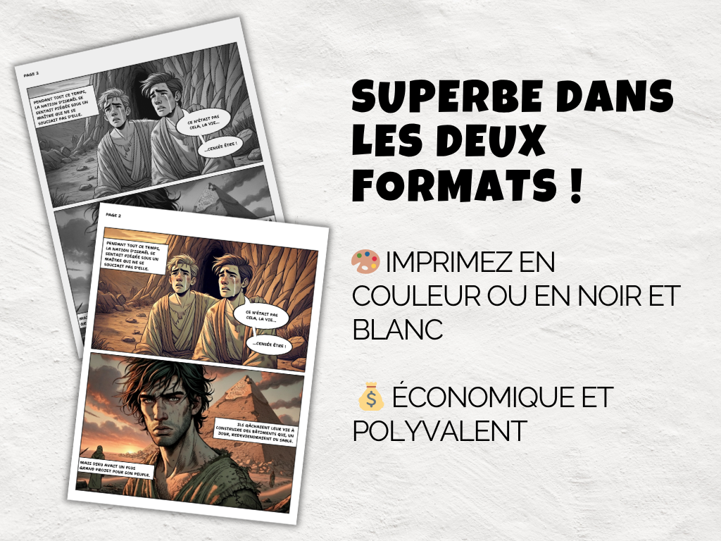 Bande dessinée chrétienne imprimable — tract de l’Évangile pour enfants et ados | Plan du salut | Format lettre + livret | Heart and Hyssop