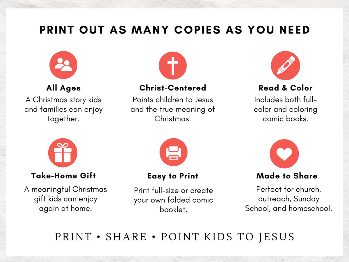 Looking for the Perfect Lamb — Christmas Comic & Coloring Book Bundle