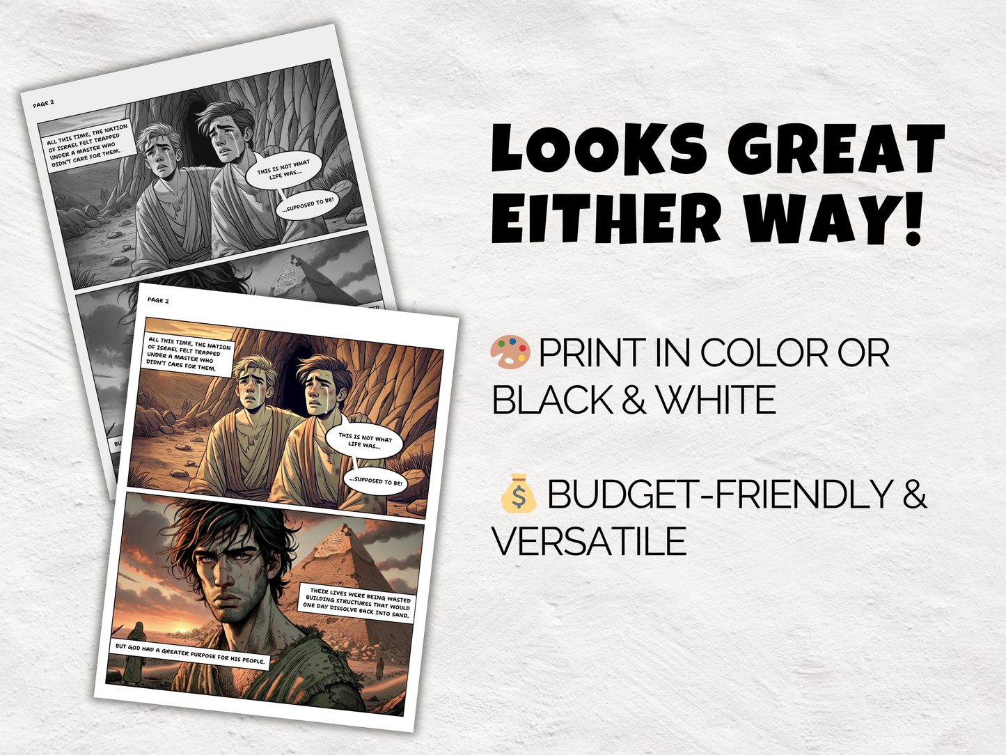 Printable Christian Comic Book Gospel Tract for Kids & Teens | Salvation Plan | Letter + Booklet Format | Heart and Hyssop