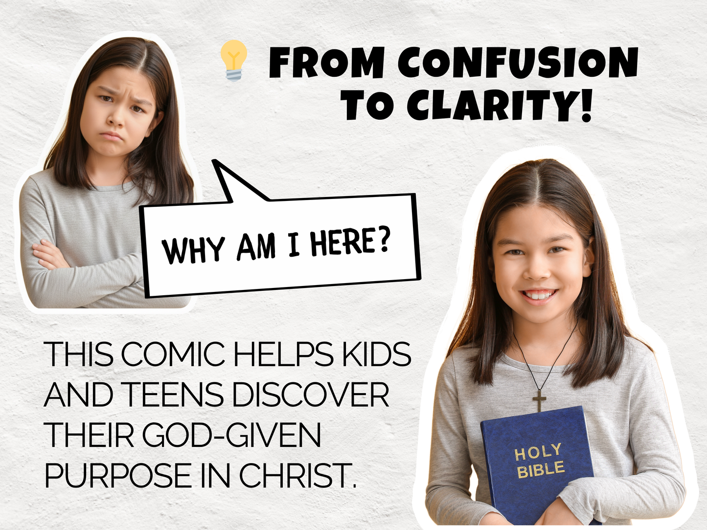 Printable Christian Comic Book Gospel Tract for Kids & Teens | Salvation Plan | Letter + Booklet Format | Heart and Hyssop