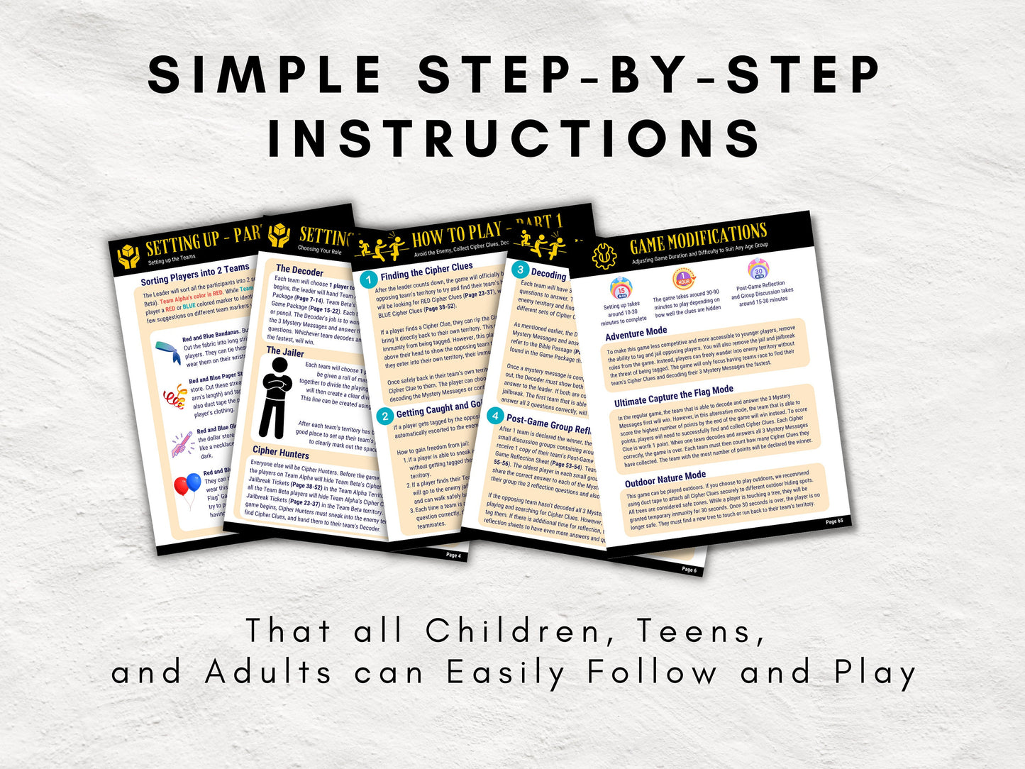 Capture the Flag Bible Study Game | Unlock the Lessons within the Lord's Prayer | Fun & Interactive Game for Christian Youth Fellowship