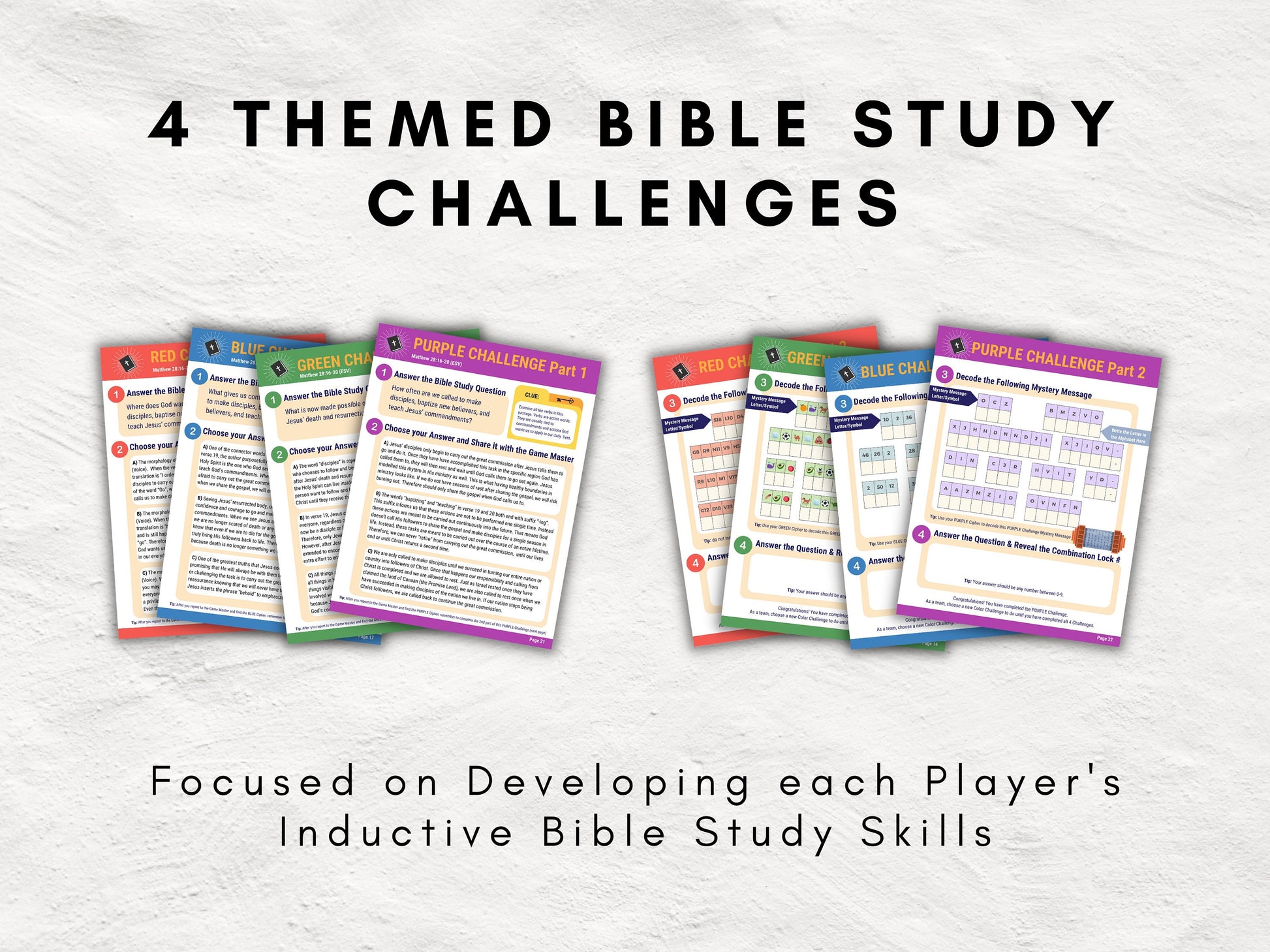 Bible Study Escape Room Quest | Matthew 28 | Unlocking the Great Commission | Interactive Printable Game Kit for Christian Teens & Adults